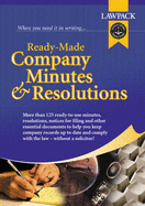 Ready Made Company Minutes and Resolutions - Williams, Hugh (Editor)