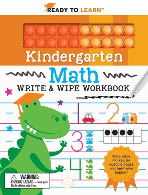 Ready to Learn Kindergarten Math Write & Wipe Workbook with Popper - Hale, Janet