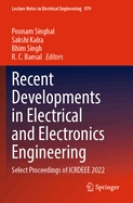 Recent Developments in Electrical and Electronics Engineering: Select Proceedings of ICRDEEE 2022