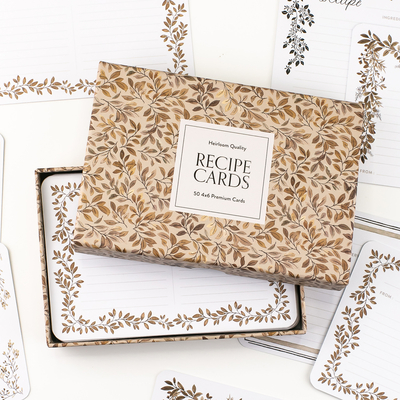 Recipe Cards: 50 Beautifully-Designed 4x6 Recipe Cards - Herold, Korie