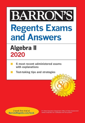 Regents Exams and Answers: Algebra II 2020 - Rubinstein, Gary Michael