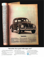 Remember those great Volkswagen ads?.