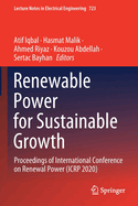 Renewable Power for Sustainable Growth: Proceedings of International Conference on Renewal Power (Icrp 2020)