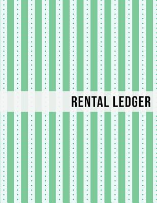 Rental Ledger: Green Stripes Tenancy Property Lease Accounting Tracker Notebook - Planner, Blueprint