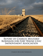 Report of Charles Mulford Robinson for Fort Wayne Civic Improvement Association