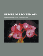 Report of Proceedings