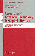 Research and Advanced Technology for Digital Libraries: 12th European Conference, ECDL 2008, Aarhus, Denmark, September 14-19, 2008, Proceedings - Christensen-Dalsgaard, Birte (Editor), and Castelli, Donatella (Editor), and Ammitzboll Jurik, Bolette (Editor)
