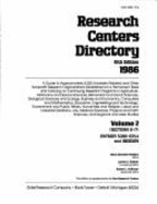 Research Centers Directory - Watkins, Mary M (Editor), and Ruffner, James A (Editor)