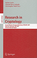 Research in Cryptology: Second Western European Workshop, Weworc 2007, Bochum, Germany, July 4-6, 2007, Revised Selected Papers