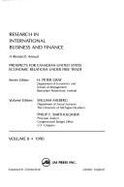 Research in International Business & Finance Vol. 8: Prospects for Canadian-United States Economic Relations Under Free Trade - Hawkins, Robert G (Editor), and Doukas, John (Editor), and Levich, Richard M (Editor)