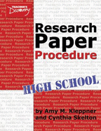 Research Paper Procedure for High School Book