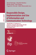 Responsible Design, Implementation and Use of Information and Communication Technology: 19th Ifip Wg 6.11 Conference on E-Business, E-Services, and E-Society, I3e 2020, Skukuza, South Africa, April 6-8, 2020, Proceedings, Part II