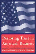 Restoring Trust in American Business