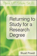 Returning to Study for a Research Degree