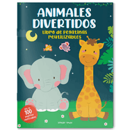 Reusable Sticker Book Animal Fun - Spanish