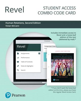 Revel for Human Relations: The Art and Science of Building Effective Relationships -- Combo Access Card - McCann, Vivian