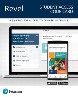 Revel for Public Speaking Handbook -- Access Card - Beebe, Steven, and Beebe, Susan