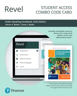 Revel for Public Speaking Handbook -- Combo Access Card - Beebe, Steven, and Beebe, Susan