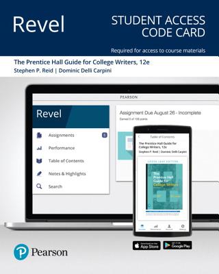 Revel for the Reid Guide for College Writers -- Access Card - Reid, Stephen, and Delli Carpini, Dominic