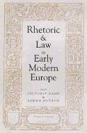 Rhetoric and Law in Early Modern Europe