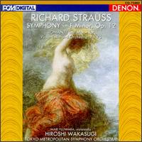 Richard Strauss: Symphony in F Minor, Op. 12 - Mari Fujiwara (cello); Tokyo Metropolitan Symphony Orchestra; Hiroshi Wakasugi (conductor)