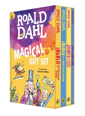 Roald Dahl Magical Gift Boxed Set (4 Books): Charlie and the Chocolate Factory, James and the Giant Peach, Fantastic Mr. Fox, Charlie and the Great Glass Elevator - Dahl, Roald