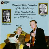Romantic Violin Concertos of the 20th Century - Walter Verdehr (violin); Bohuslav Martinu Philharmonic Orchestra