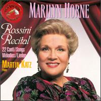 Rossini Recital - Marilyn Horne (soprano); Martin Katz (piano)