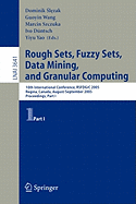 Rough Sets, Fuzzy Sets, Data Mining, and Granular Computing: 10th International Conference, Rsfdgrc 2005, Regina, Canada, August 31 - September 3, 2005, Proceedings, Part I