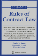 Rules of Contract Law, 2015-2016 Statutory Supplement