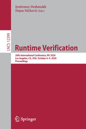Runtime Verification: 20th International Conference, RV 2020, Los Angeles, Ca, Usa, October 6-9, 2020, Proceedings