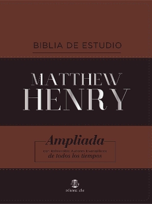 Rvr, Biblia de Estudio Matthew Henry, Leathersoft, Clsica, Interior a DOS Colores - Henry, Matthew, and Ropero, Alfonso (Editor)