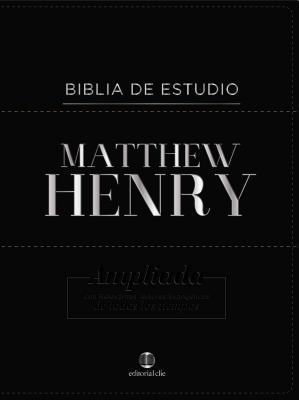 Rvr Biblia de Estudio Matthew Henry, Piel Fabricada - Henry, Matthew, and Ropero, Alfonso (Editor)