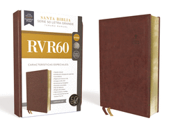 Rvr60 Santa Biblia Serie 50 Letra Grande, Tamao Manual, Leathersoft, Caf