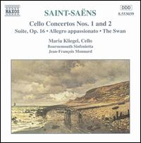Saint-Sans: Cello Concertos Nos. 1 & 2 - Maria Kliegel (cello); Bournemouth Sinfonietta; Jean Francois Monnard (conductor)