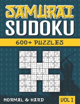 Samurai Sudoku: Sudoku Book for Adults with 600+ 5 in 1 Sudoku - Normal and Hard - Vol 1 - Books, Visupuzzle