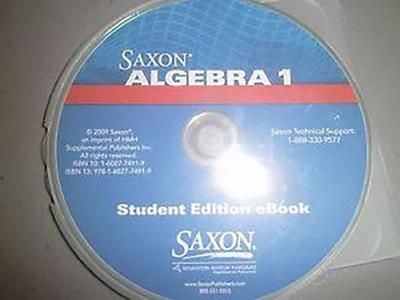 Saxon Algebra 1: Student Edition eBook CD-ROM 2009 - Saxon Publishers (Prepared for publication by)