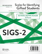Scales for Identifying Gifted Students (SIGS-2): School Rating Scale Forms (25 Forms)