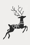 Scandanvian Reindeer, Christmas Notebook Kids, Lined Journal/Notes Christmas (Type 2): Blank Lined Notebook Journal for Kids 6x9 120 page