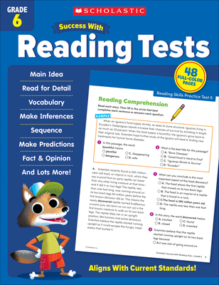 Scholastic Success with Reading Tests Grade 6 Workbook - Scholastic Teaching Resources