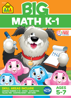 School Zone Big Math K-1 Workbook - Zone, School