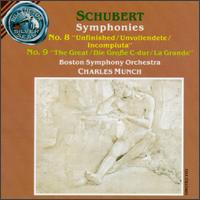 Schubert: Symphonies Nos. 8 "Unfinished" & 9 - Boston Symphony Orchestra; Charles Mnch (conductor)