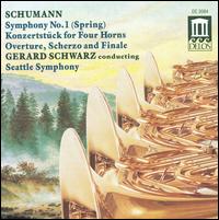 Schumann: Overture, Scherzo & Finale, Op. 52; Konzertstck, Op. 86; Symphony No. 1 in B flat - David C. Knapp (horn); Mark Robbins (horn); Robert Bonnevie (horn); Scott Wilson (horn); Seattle Symphony Orchestra;...