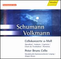 Schumann, Volkmann: Cello Concertos - Annegret Kuttner (piano); Grzegorz Nowak (cello); Jakob Stepp (cello); Peter Bruns (cello);...