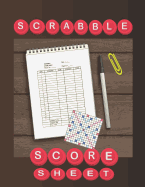 Scrabble Score Sheet: 100 pages scrabble game word building for 2 players scrabble books for adults, Dictionary, Puzzles Games, Scrabble Score Keeper, Scrabble Game Record Book, Size 8.5 x 11 Inch