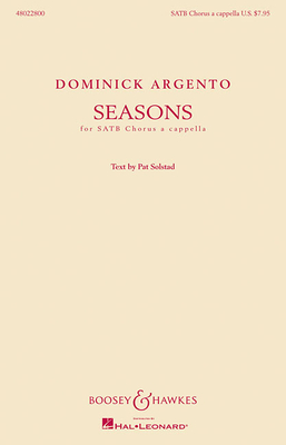 Seasons: Satb Chorus A Cappella - Argento, Dominick (Composer)