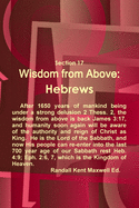 Section 17 Wisdom from Above: Hebrews