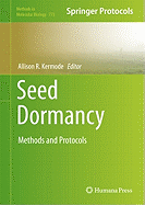 Seed Dormancy: Methods and Protocols