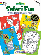 Sesame Street Safari Fun Gemglow Stained Glass Coloring Book