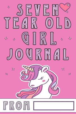 Seven Year Old Girl Journal: Black and White Ruled Journal, Journal for Girls; 7 Year Old Girl gifts - Bubbles, Unicorn